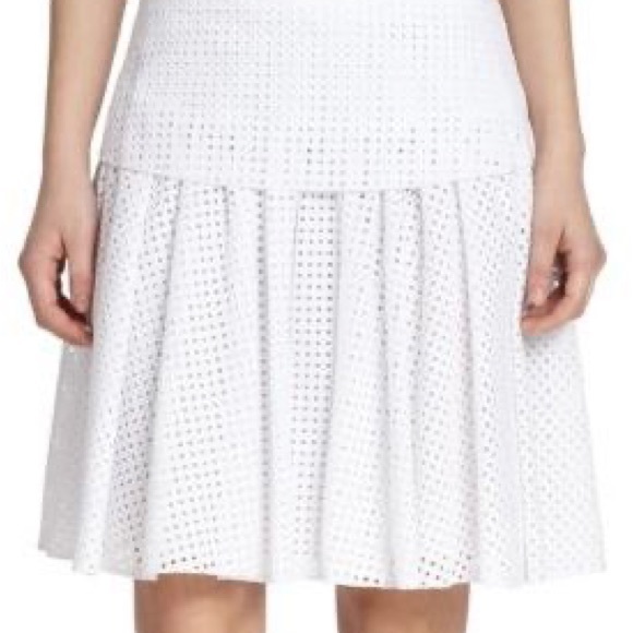 Rag & Bone White Lakewood Perforated Cotton Mini Skirt - Picture 16 of 16